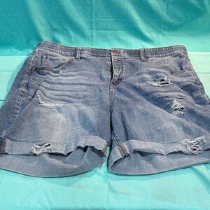 Distressed Denim Women's Shorts